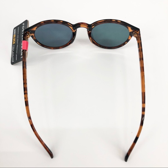 Foster Grant Women’s Tortoise Shell Circular Reflective Sunglasses - Picture 3 of 5
